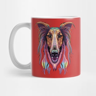 Borzoi Dog Art Mug